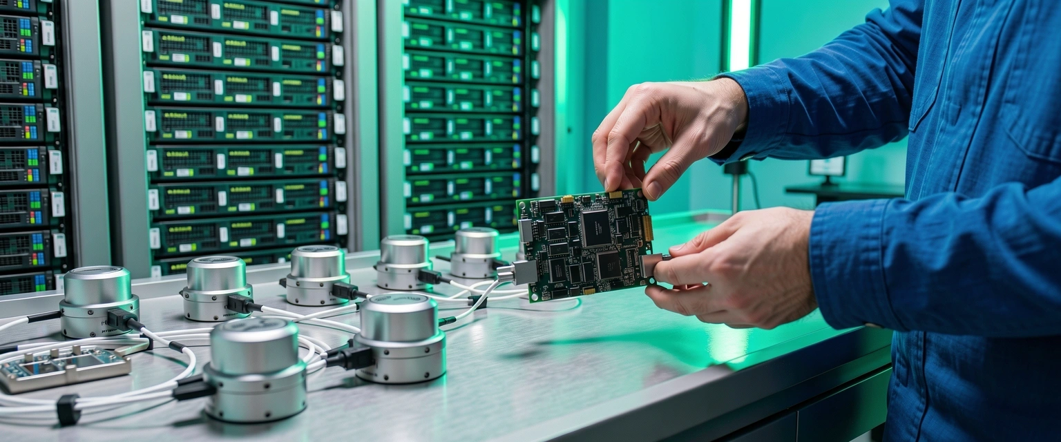 Edge computing hardware being stress-tested in our Sydney laboratory